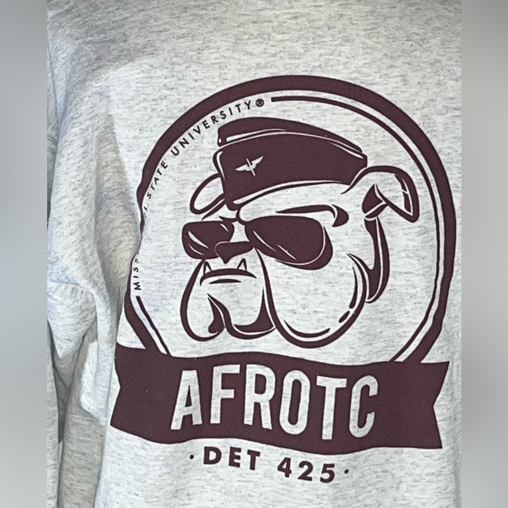 MSU Mississippi State University AFROTC Det 425 Women’s Vintage Sweatshirt Large - Picture 5 of 7